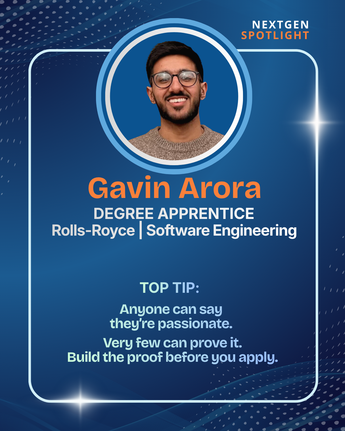 NextGen Spotlight Gavin Arora